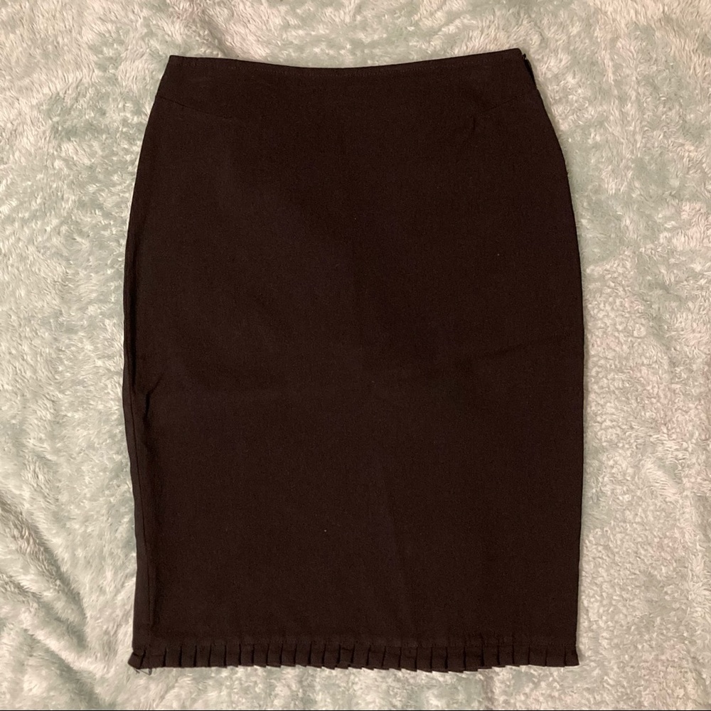 Express Black Pencil tithe knee Skirt